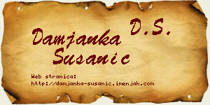 Damjanka Susanić vizit kartica